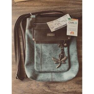 NEW Chala 3-in-1 Gemini Xbody Bag Crossbody Indigo Blue Includes Dragonfly Charm